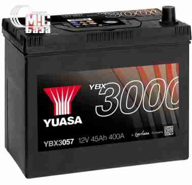 Аккумуляторы Аккумулятор  Yuasa  SMF  Battery Japan  [YBX3057] 6СТ-45 Ач L EN400 А 238x129x223 мм